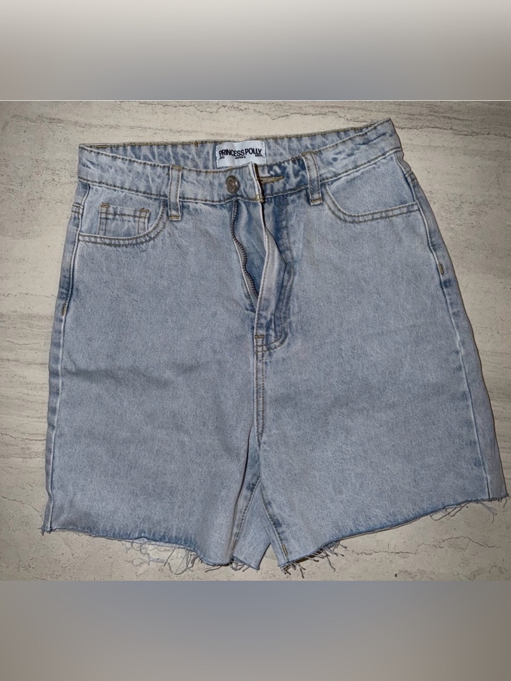 Princess Polly Light Blue Women’s Denim Jeans Shorts
